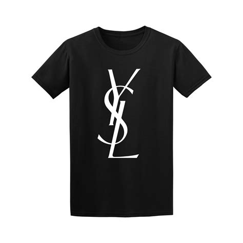 ysl small logo tee|ysl tee shirts.